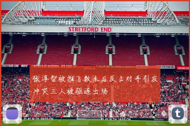 张淳智被推飞数米后反击对手引发冲突三人被驱逐出场