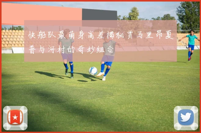 快船队最萌身高差揭秘贾马里昂夏普与河村的奇妙组合